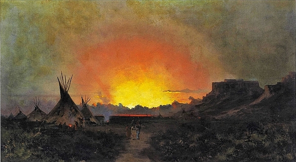 Les Classics - Jules Tavernier - A Sunset in Waioming