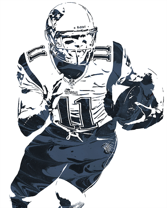 Tom Brady New England Patriots Jersey Art Jigsaw Puzzle by Joe Hamilton -  Pixels