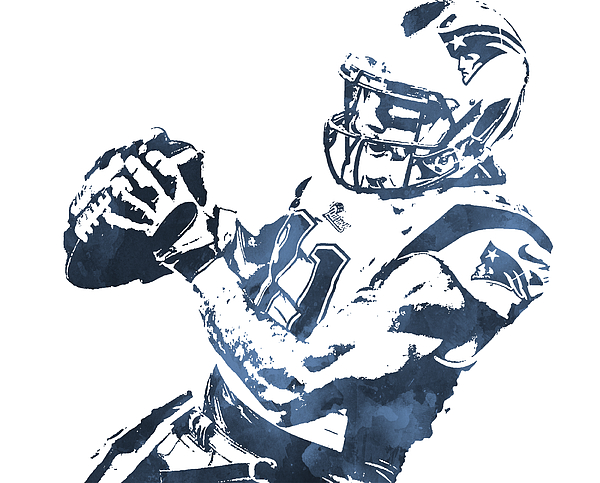 Julian Edelman NEW ENGLAND PATRIOTS PIXEL ART 4 Tapestry by Joe Hamilton -  Fine Art America