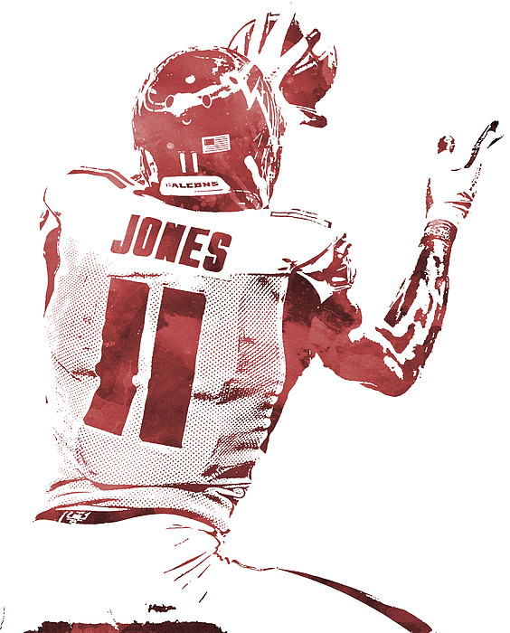 Julio Jones Atlanta Falcons Art Canvas Print / Canvas Art by Joe