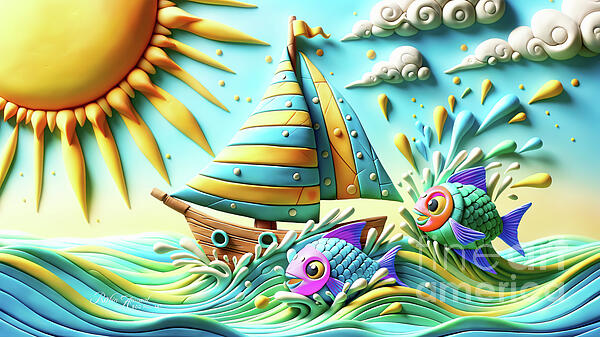 Robin Amaral - Jumping Fish And Sailboat