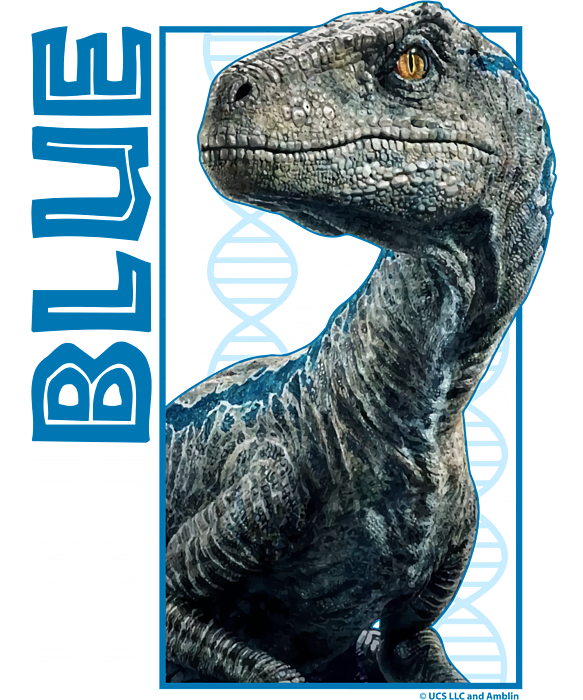 Jurassic World Blue Fan Art Graphic Classic Greeting Card By Muhammad Evans