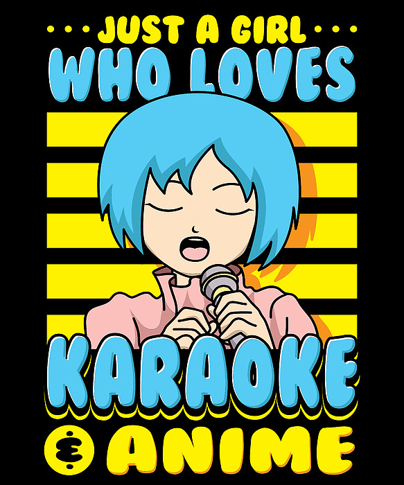 Just A Girl Karaoke Anime Vocalist Singing Singer Song #2 Adult Pull-Over  Hoodie by Toms Tee Store - Fine Art America