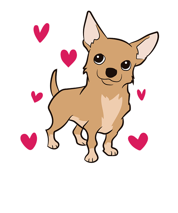Just a Girl Who Loves Chihuahuas Cute Chihuahua Dog Girl Greeting Card by  EQ Designs