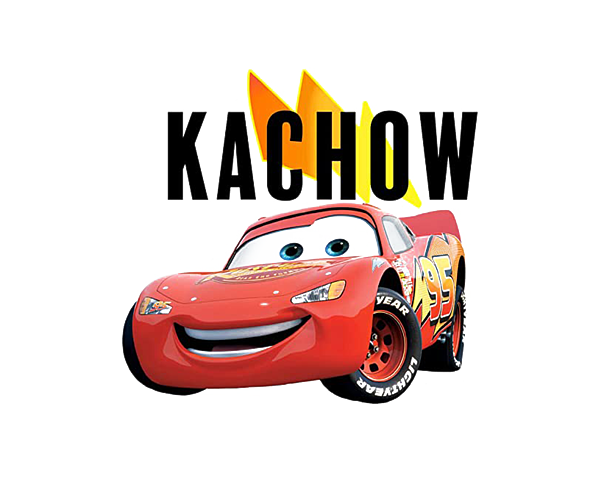 Kachow Cars Sticker by Grady Moore - Pixels