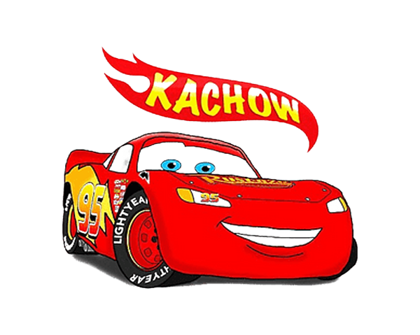 Kachow Cars Sticker by Grady Moore - Pixels