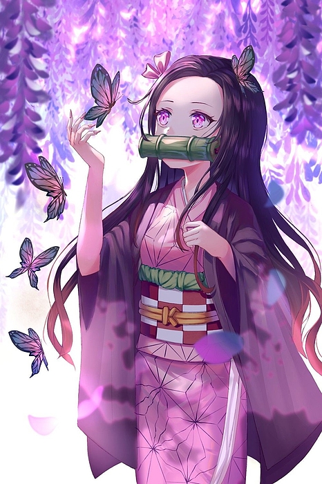 Kamado Nezuko Kimetsu No Yaiba Greeting Card For Sale By Chapardeur