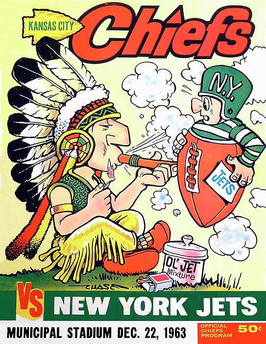 Kansas City Chiefs vs Jets 1963 Program Youth T-Shirt by Big 88 Artworks -  Pixels