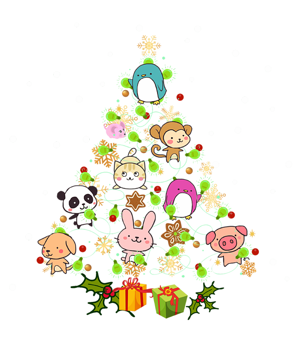 Amazon.com: Ornaments Japanese Anime Manga Themed Christmas Decorations Set  of 6 : Home & Kitchen