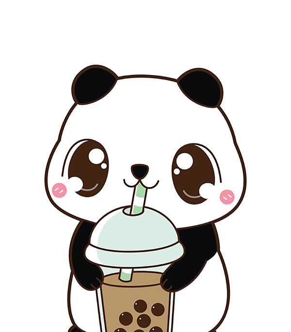 Kawaii Cute Boba Panda Bear Classic Bubble Pearl Milk Tea Poster by Finnly  Maria - Pixels
