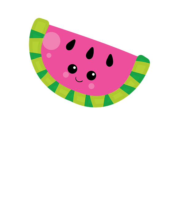 Kawaii Fruit Kawaii Watermelon Cute Cartoon Fruit Carry-all Pouch by Stacy  McCafferty - Fine Art America
