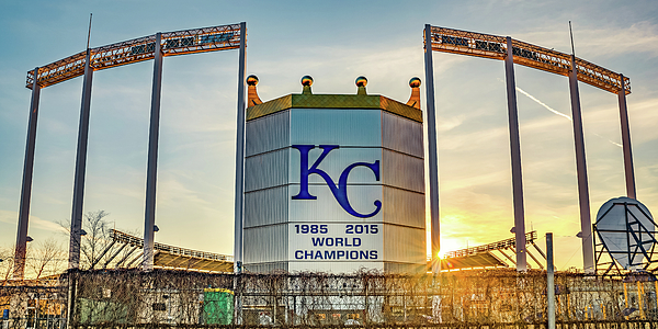 KC Royals Kauffman Stadium Sunset Panorama Tank Top by Gregory