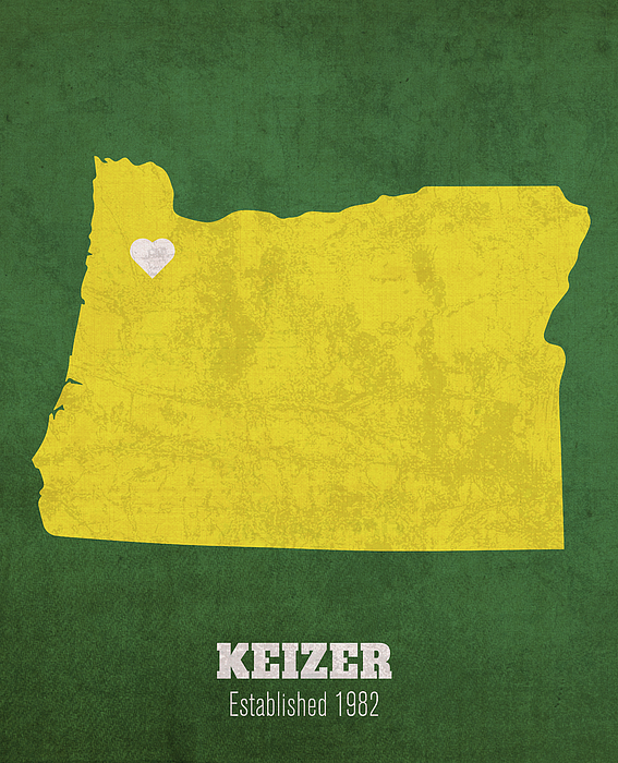 Keizer Oregon City Map Founded 1982 University Of Oregon Color Palette Design Turnpike 