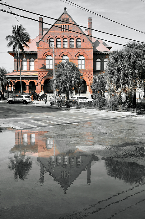Edward Meehan - Key West Custom House After the Rain