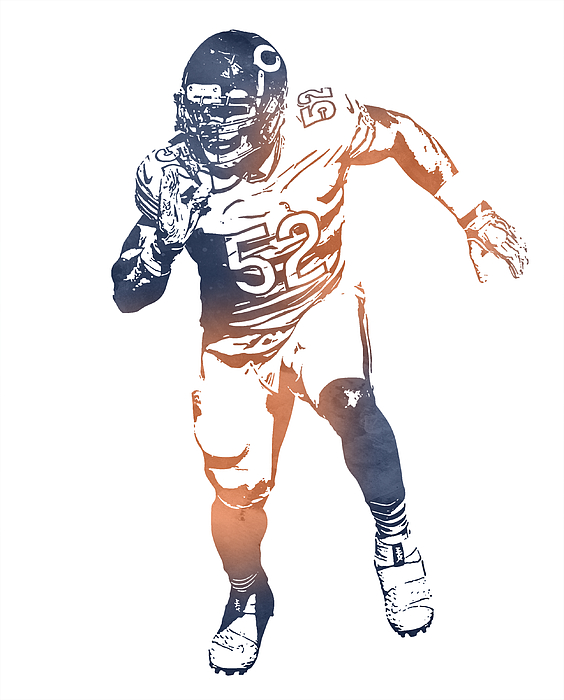 Khalil Mack CHICAGO BEARS APPAREL T SHIRT PIXEL ART 2 Kids T-Shirt by Joe  Hamilton - Pixels