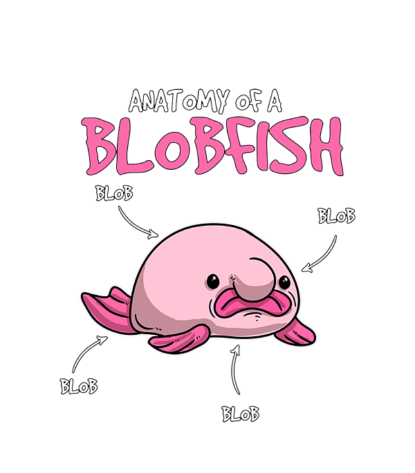 Blobfish Gift Girls Boys Underwater Blobfish | Greeting Card