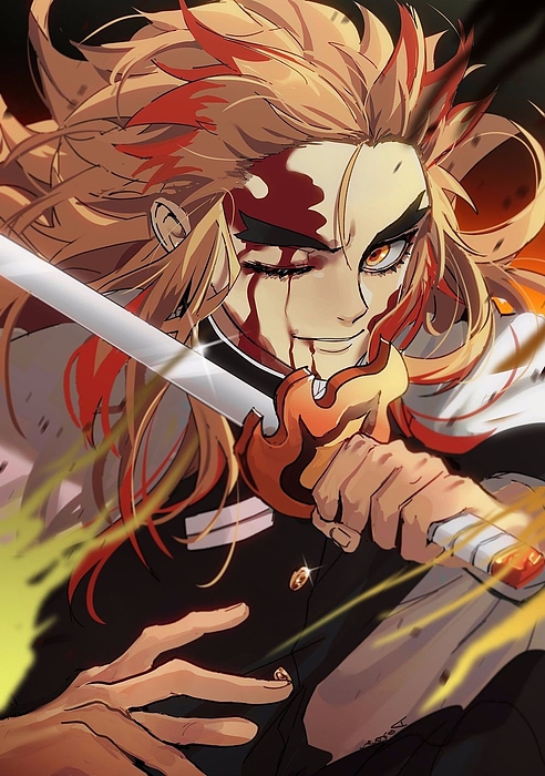 Tanjiro Fan Art Anime Demon Slayer Kimetsu No Yaiba Matte Finish