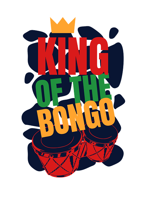 King of bongo men's t-shirt