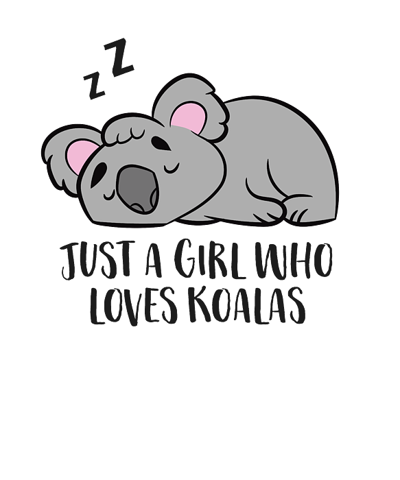 Just a Girl Who Loves Koalas Funny Koala Girl Tapestry - Textile