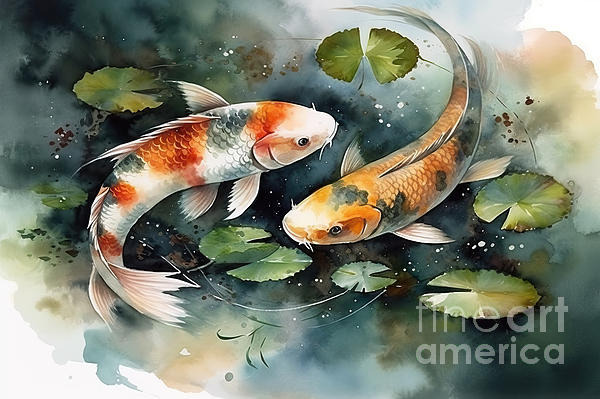 Koi Fish Watercolor Painting, Original Watercolor, Koi Watercolor, Koi  Artwork, Koi Painting, Fish Artwork, Fish Wall Art, Fish Decor 