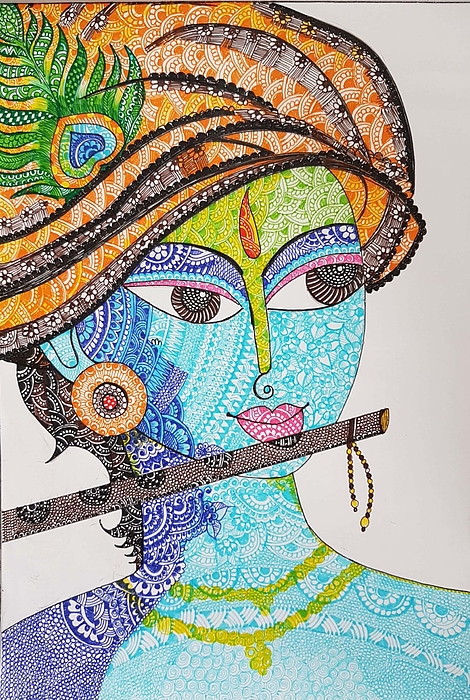 https://images.fineartamerica.com/images/artworkimages/medium/3/krishna-doodle-subhrata-patel.jpg