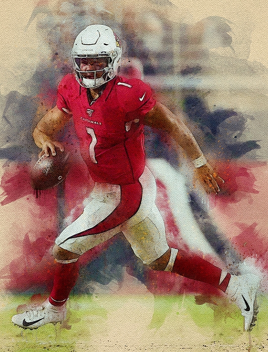 Ball Arizona Cardinals Player Kyler Murray Kylermurray Kyler Murray Kyler  Cole Murray Kylercolemurra Digital Art by Wrenn Huber - Fine Art America