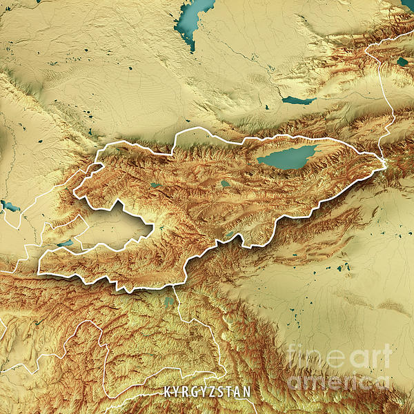 Armenia 3D Render Topographic Map Color Border Jigsaw Puzzle by Frank  Ramspott - Pixels