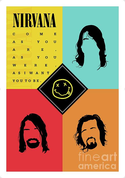 Nirvana Come As You Are Show Poster Print