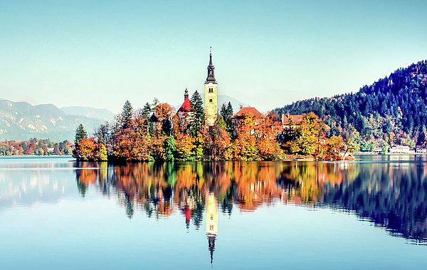 Dan Westfall - Lake Bled fall colors 2