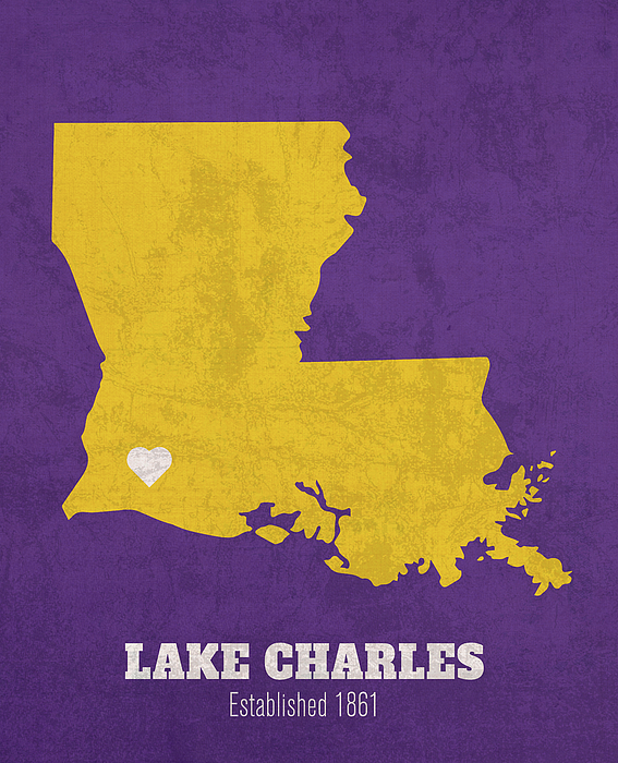 Northwestern State University Natchitoches Louisiana Founded Date Heart Map  T-Shirt by Design Turnpike - Pixels