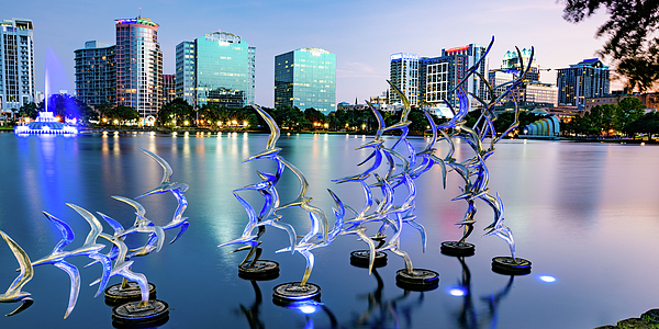 Orlando,FL Florida, SCENE on Lake Eola, The City Beautiful