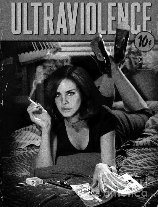 Lana Del Rey Sticker by Justin Clancy - Fine Art America