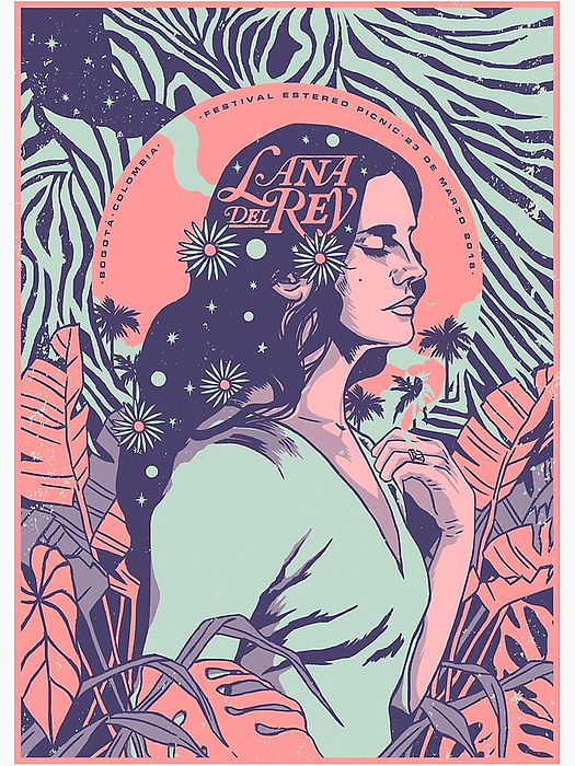 Unique Lana Del Rey Stickers designed and sold by artists