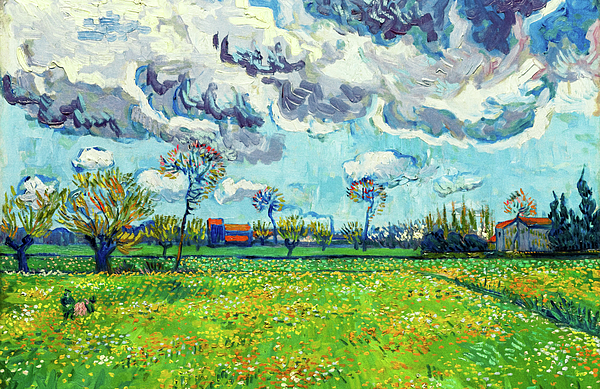 Vincent van Gogh - Landscape Under A Turbulent Sky - Vincent van Gogh
