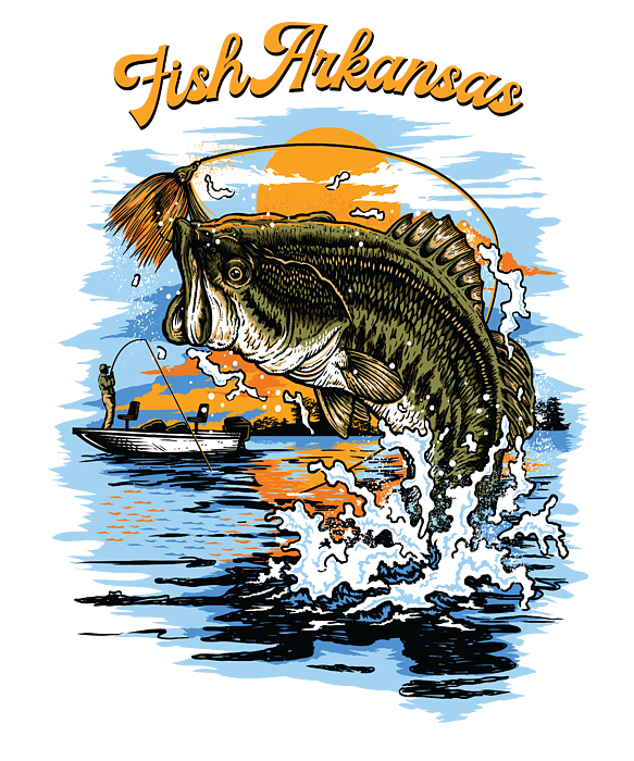 Arkansas Catfish Fishing Fish Fisherman State - Arkansas - T-Shirt