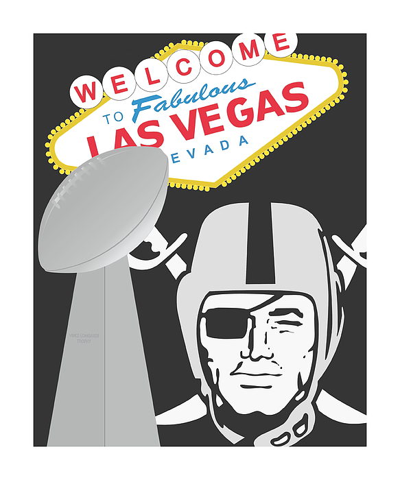 Las Vegas Raiders Super Bowl Champions Art Onesie by Joe Hamilton