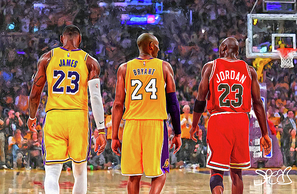 Michael jordan lebron 2024 james kobe bryant hoodie