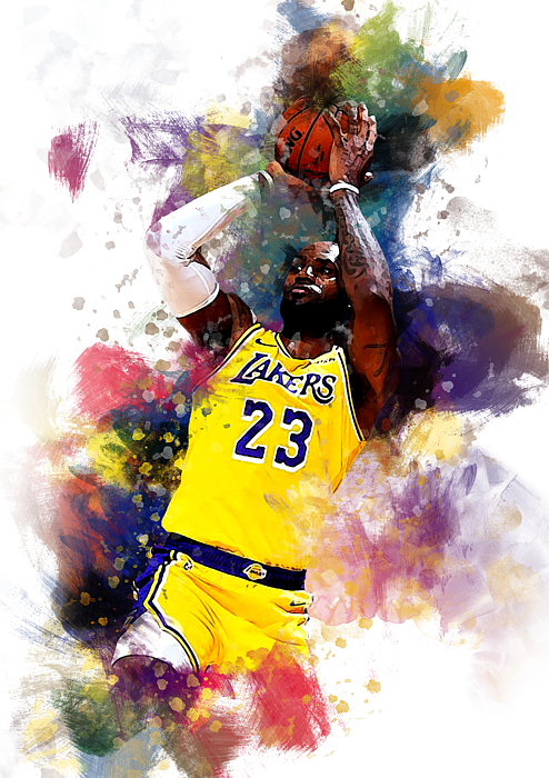 NBA La Lakers Youth LeBron James The Goat T-Shirt Size: Medium