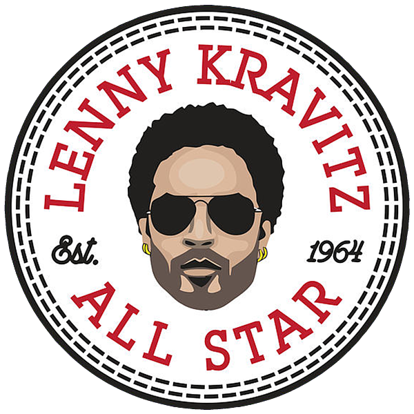 Lenny Kravitz All Star Converse Logo Greeting Card for Sale by Connie A ...