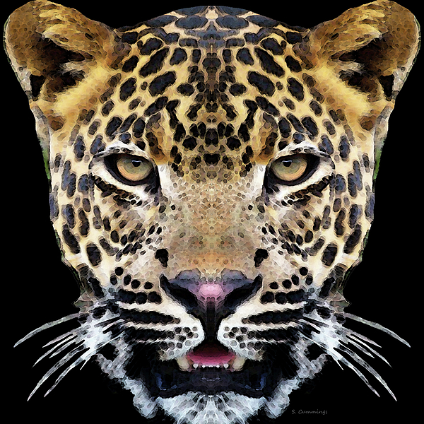 Premium Photo  A watercolor painting of a leopard with spots of