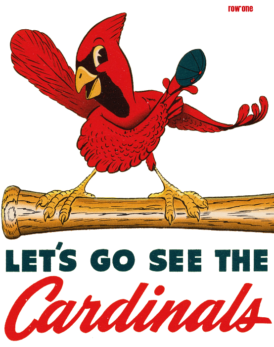 Lets Go See the Cardinals Baseball Art - Row One Brand
