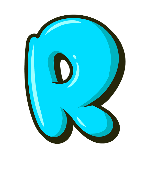 letter r in graffiti