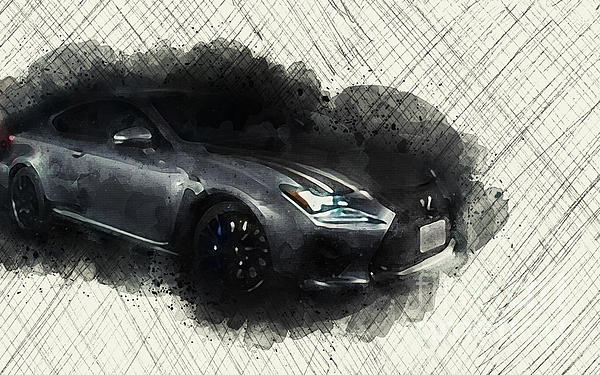 Lexus Rc F th Anniversary Limited Edition Fleece Blanket by Ola