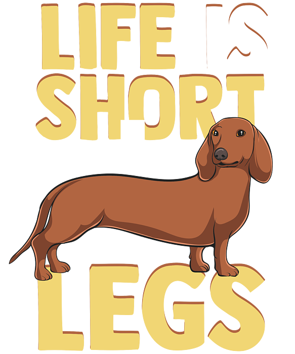 Life Is Short So Are My Legs Dachshund Wiener Dog Jigsaw Puzzle by