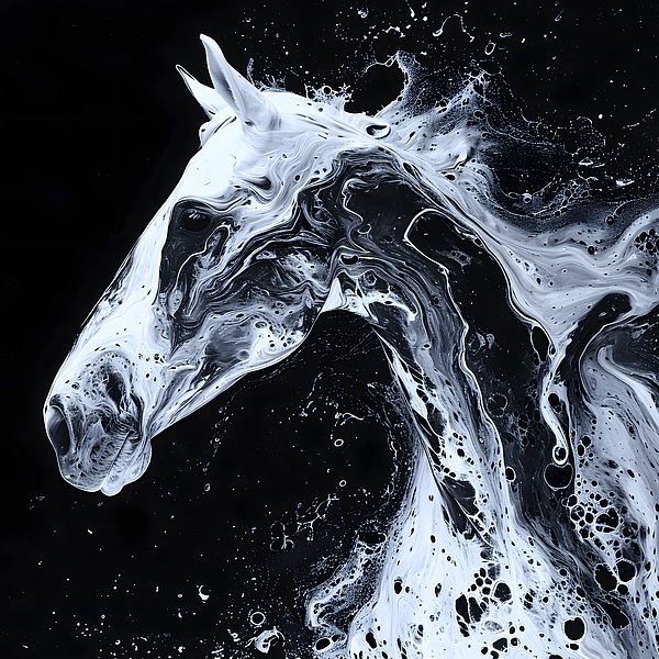Lozzerly Designs - Liquid Horse Portrait 1