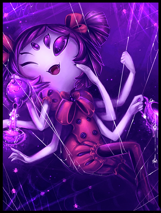 Muffet Undertale Character 3D model 3D printable