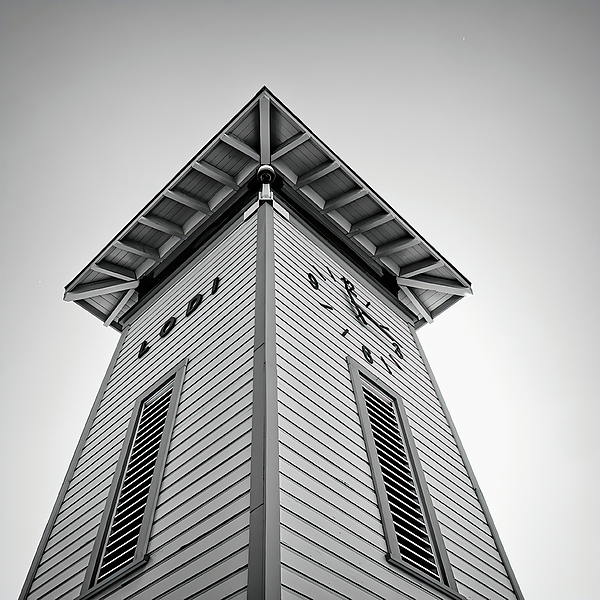 Gerald Mettler - Lodi Clock Tower Black and White