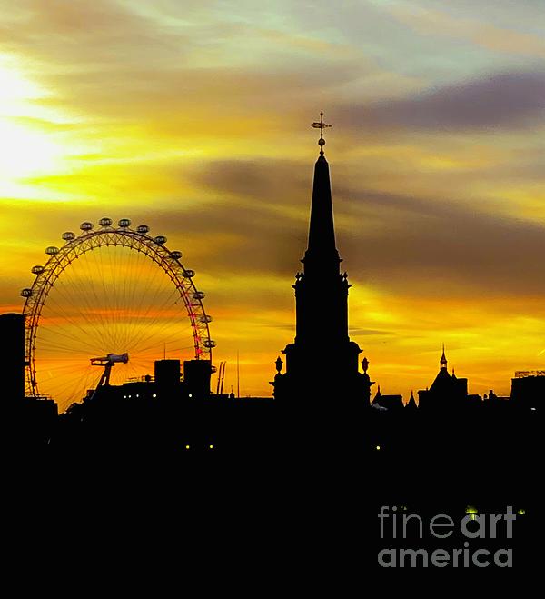 Tina M Powell - London Silhouette Sunset 