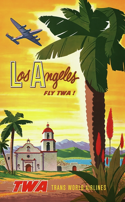 Robert Harmer Smith - Los Angeles fly TWA 1950s 