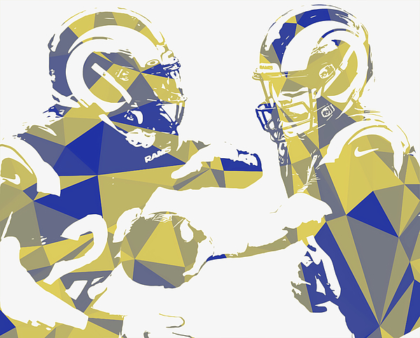 Los Angeles Rams Vintage Nfl Art Mixed Media by Joe Hamilton - Fine Art  America